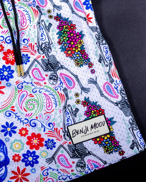 Day of the Dead Shorts - White