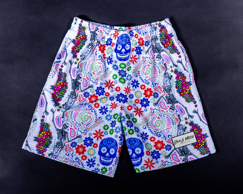 Day of the Dead Shorts - White